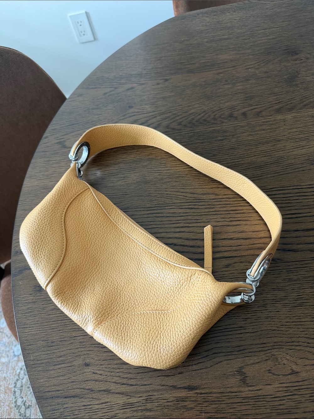 By Far Yellow Leather Handbag